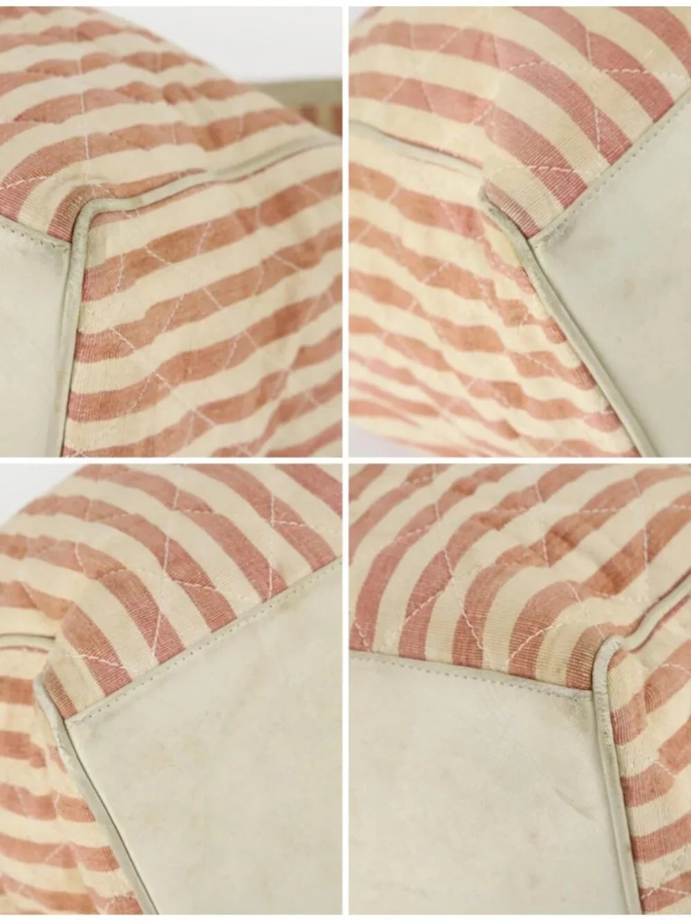 CHANEL Matelasse Tote Bag Canvas Red Gold CC Auth 142751